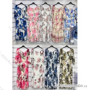 Shirt verlängert 3/4 Langarm Damen (L/XL/2XL ONE SIZE) ITALIAN FASHION IM423025