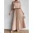 Damen Langarm Hoodie Kleid (S / M ONE SIZE) ITALIAN FASHION IMWA216095