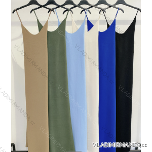 Langes Sommerkleid für Damen mit Trägern (S/M EINHEITSGRÖSSE) ITALIAN FASHION IMPMD243208jd
