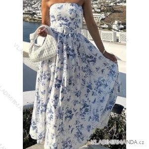 Langes trägerloses Pailletten-Partykleid für Damen (S/M EINHEITSGRÖSSE) ITALIAN FASHION IMPMD2360600