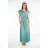 Kleid mit 3/4 Ärmeltasche für Damen (uni sl) ITALIAN Fashion IMWD20529 S/M béžová