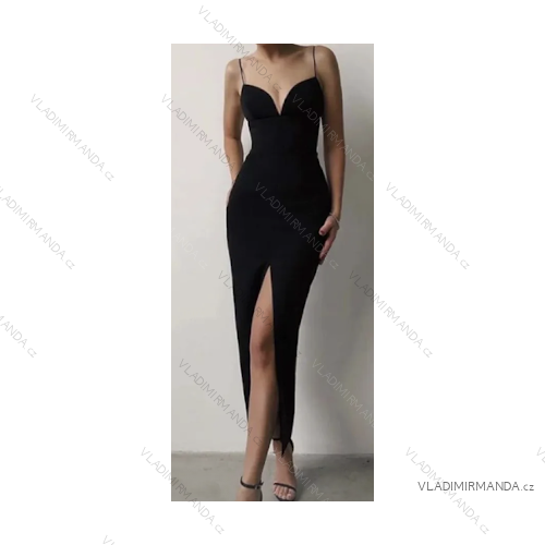 Langes trägerloses Pailletten-Partykleid für Damen (S/M EINHEITSGRÖSSE) ITALIAN FASHION IMPMD2360600