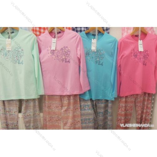 Pyjamas lange Damen Baumwolle (m-2xl) BENTER 65590