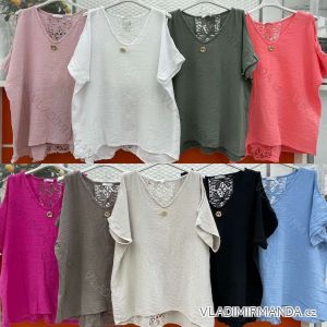 Damen T-Shirt Kurzarm (S / M / L ONE SIZE) ITALIAN FASHION IMWC222158