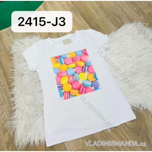 T-Shirt Kurzarm Frauen (UNI S-M) ITALIENISCHE MODE IMM20330
