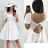 Kurzärmliges Kleid aus Spitze und Baumwolle für Damen (Einheitsgröße S/M) ITALIAN FASHION IMM23M7267