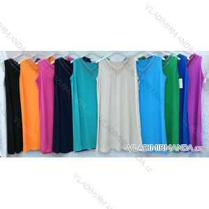 Damen-Sommerkleid in Übergröße mit Riemenanhänger (54/56/58 Einheitsgröße) ITALIAN FASHION IMWQ24195