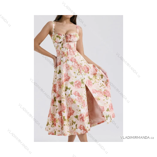 Langes trägerloses Pailletten-Partykleid für Damen (S/M EINHEITSGRÖSSE) ITALIAN FASHION IMPMD2360600