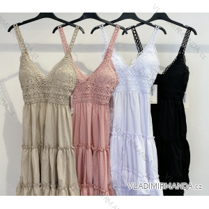 Langes trägerloses Pailletten-Partykleid für Damen (S/M EINHEITSGRÖSSE) ITALIAN FASHION IMPMD2360600