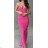 Langes trägerloses Pailletten-Partykleid für Damen (S/M EINHEITSGRÖSSE) ITALIAN FASHION IMPMD2360600