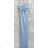Langes trägerloses Pailletten-Partykleid für Damen (S/M EINHEITSGRÖSSE) ITALIAN FASHION IMPMD2360600