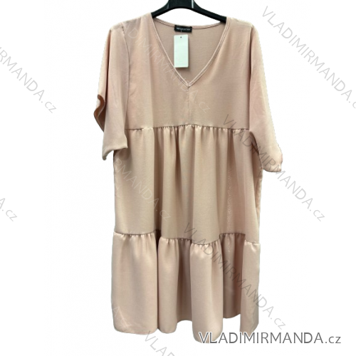Sommer-Overall-Kleid mit kurzen Ärmeln für Damen (L/XL/2XL Einheitsgröße) ITALIAN FASHION IMD23402/DU