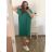 Šaty oversize krátký rukáv dámské (L/XL/2XL/3XL ONE SIZE) ITALSKÁ MÓDA IMD22139