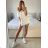 Kurzarm-Plisseebluse für Damen (Einheitsgröße S/M) ITALIAN FASHION IM324107