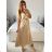 Kleid mit 3/4 Ärmeltasche für Damen (uni sl) ITALIAN Fashion IMWD20529 -   hellblau -   S / M