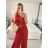 Langes, elegantes, ärmelloses Kleid mit Falten für Damen (Einheitsgröße S/M) ITALIAN FASHION IMPGM2323232