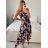Langes, elegantes, ärmelloses Chiffonkleid für Damen (Einheitsgröße S/M) ITALIAN FASHION IM423265