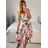 Langes, elegantes, ärmelloses Chiffonkleid für Damen (Einheitsgröße S/M) ITALIAN FASHION IM423265 S / M weiß
