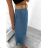 Langer Jeansrock für Damen mit Gürtel (S/M EINHEITSGRÖSSE) ITALIAN FASHION IMHMS24209
