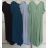 Šaty košilové oversize krátký rukáv dámské (M/L//XL ONE SIZE) ITALSKÁ MÓDA IM422525