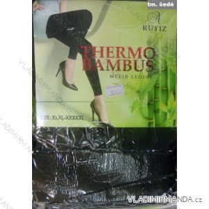 Leggings thermo warm Bambus Damen (l-5xl / grau) RUYIZ VA-926
