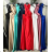 Langes, geselliges Satinkleid mit variabler Bindung für Damen (Einheitsgröße S/M/L) ITALIAN FASHION IMPLP2437080095