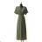 Langärmeliges Sommerkleid für Damen (Einheitsgröße S/M) ITALIAN FASHION IMPES238990 zelená khaki