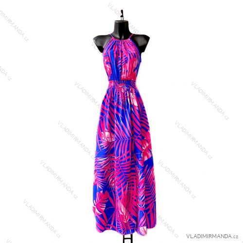 Langes, elegantes ärmelloses Damenkleid (S/M EINHEITSGRÖSSE) ITALIAN FASHION IMPES24CARINA7