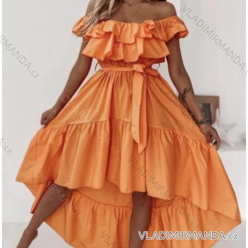 Carmen Sommer Sommer Schulterkleid (UNI S / M) ITALIENISCHE MODE IMM20628