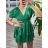 Ärmelloses Sommer-Satinkleid für Damen (Einheitsgröße S/M/L) ITALIAN FASHION IMD23436