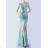 Trägerloses Partykleid mit glitzernden Pailletten für Damen (Einheitsgröße S/M/L) ITALIAN FASHION IMHMS24248