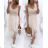 Langes elegantes Damenkleid mit Trägern (S/M ONE SIZE) ITALIAN FASHION IMPLP2330000125