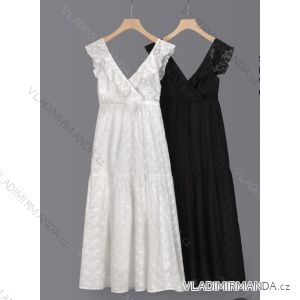 Sommer trägerloses Kleid mit Applikation für Frauen (UNI S / M) ITALIAN FASHION IMD20414