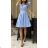 Elegantes kurzärmliges Partykleid für Damen (Einheitsgröße S/M) ITALIAN FASHION IMHMS24259