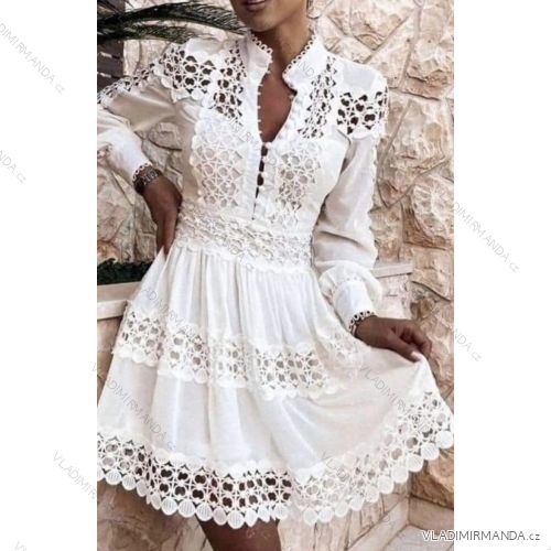 Langärmliges Spitzenkleid für Damen (Einheitsgröße S/M) ITALIAN FASHION IMPBB22B23317