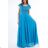 Kleid mit 3/4 Ärmeltasche für Damen (uni sl) ITALIAN Fashion IM3181746