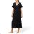 Langes Maxi-Sommer-Freizeitkleid mit kurzen Ärmeln für Damen (52/54/56 EINHEITSGRÖSSE) ITALIAN FASHION IMD24198