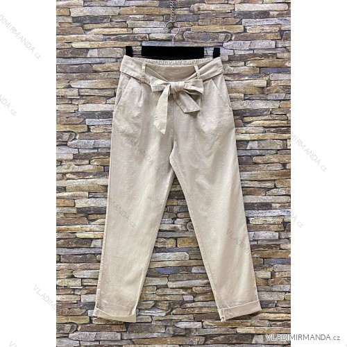 Langärmeliges Sommerkleid für Damen (Einheitsgröße S/M) ITALIAN FASHION IMPES238990 beige L/XL