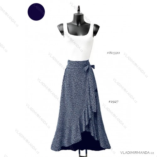 Langärmeliges Sommerkleid für Damen (Einheitsgröße S/M) ITALIAN FASHION IMPES238990 dunkelblau 