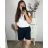 Tunika / Bluse Langarm Damen Oversized (3XL / 4XL ONE SIZE) ITALIAN FASHION IMWQ2191650 3xl / 4xl weiß