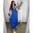 Langes, elegantes Icecool-Kurzarmkleid für Damen (M/L, XL/XXL) AINUOSI ITALIAN FASHION IMB239970