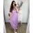 Langes, elegantes Icecool-Kurzarmkleid für Damen (M/L, XL/XXL) AINUOSI ITALIAN FASHION IMB239970