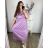 Langes, elegantes Icecool-Kurzarmkleid für Damen (M/L, XL/XXL) AINUOSI ITALIAN FASHION IMB239970
