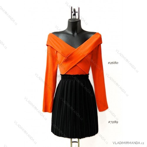 Langärmeliges Sommerkleid für Damen (Einheitsgröße S/M) ITALIAN FASHION IMPES238990 oranžová 