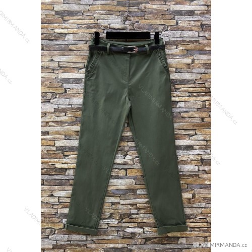 Langärmeliges Sommerkleid für Damen (Einheitsgröße S/M) ITALIAN FASHION IMPES238990 zelená khaki XL/2XL