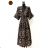Langärmeliges Sommerkleid für Damen (Einheitsgröße S/M) ITALIAN FASHION IMPES238990 grün 40/42