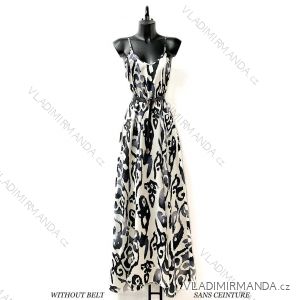 Langes, elegantes, trägerloses Damenkleid aus Satin (Einheitsgröße S/M) ITALIAN FASHION IMPES24AGNES