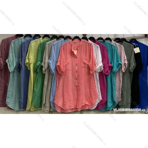 Hemd Extended 3/4 Langarm Damen Übergröße (52/58 EINHEITSGRÖSSE) ITALIAN FASHION IMBM24057