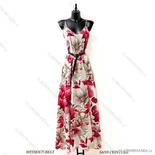 Langes, elegantes trägerloses Damenkleid (S/M EINHEITSGRÖSSE) ITALIAN FASHION IMPES24LENA3
