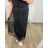 Langarm-Hemdkleid für Damen (S/M EINHEITSGRÖSSE) ITALIAN FASHION IMWD232607 schwarz 50/52